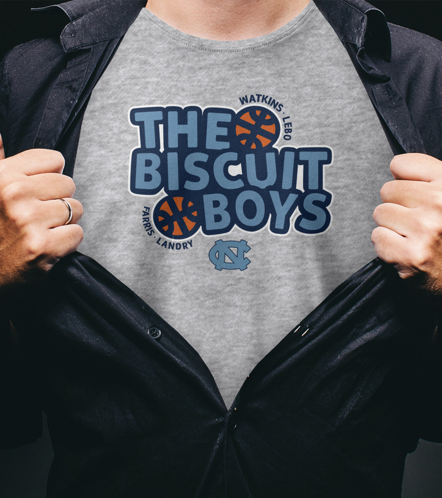 The Biscuit Boys Watkins Lebo Farris Landry UNC Basketball T-Shirt