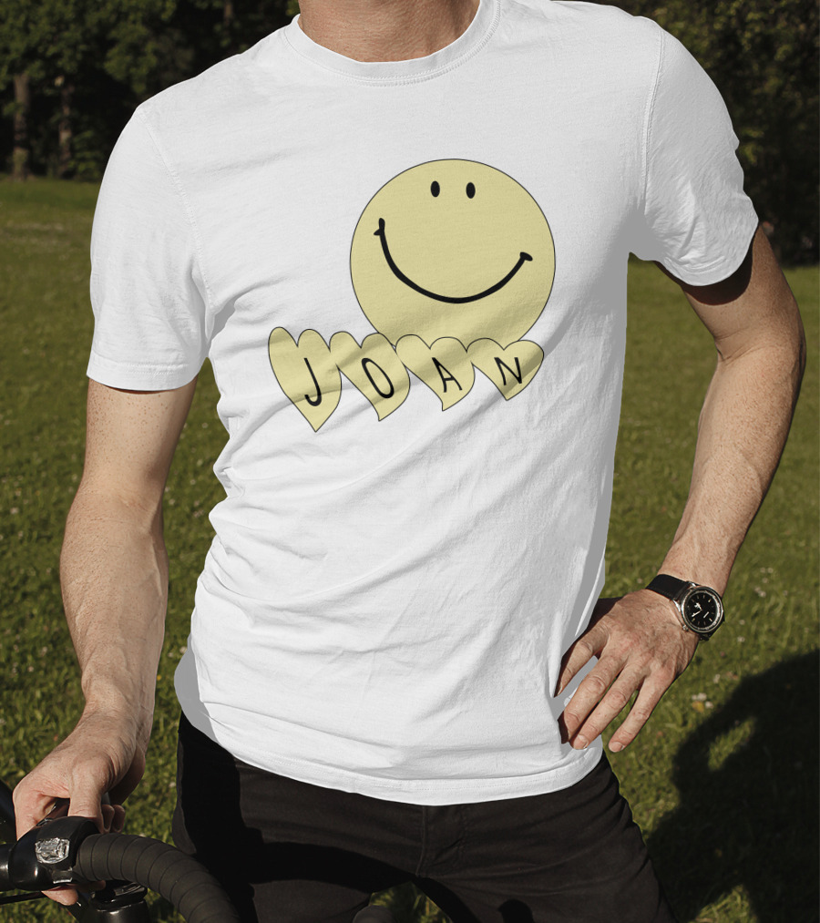 Songsbyjoan Happyhead Joan Smiley Face Heart Letters T-Shirt