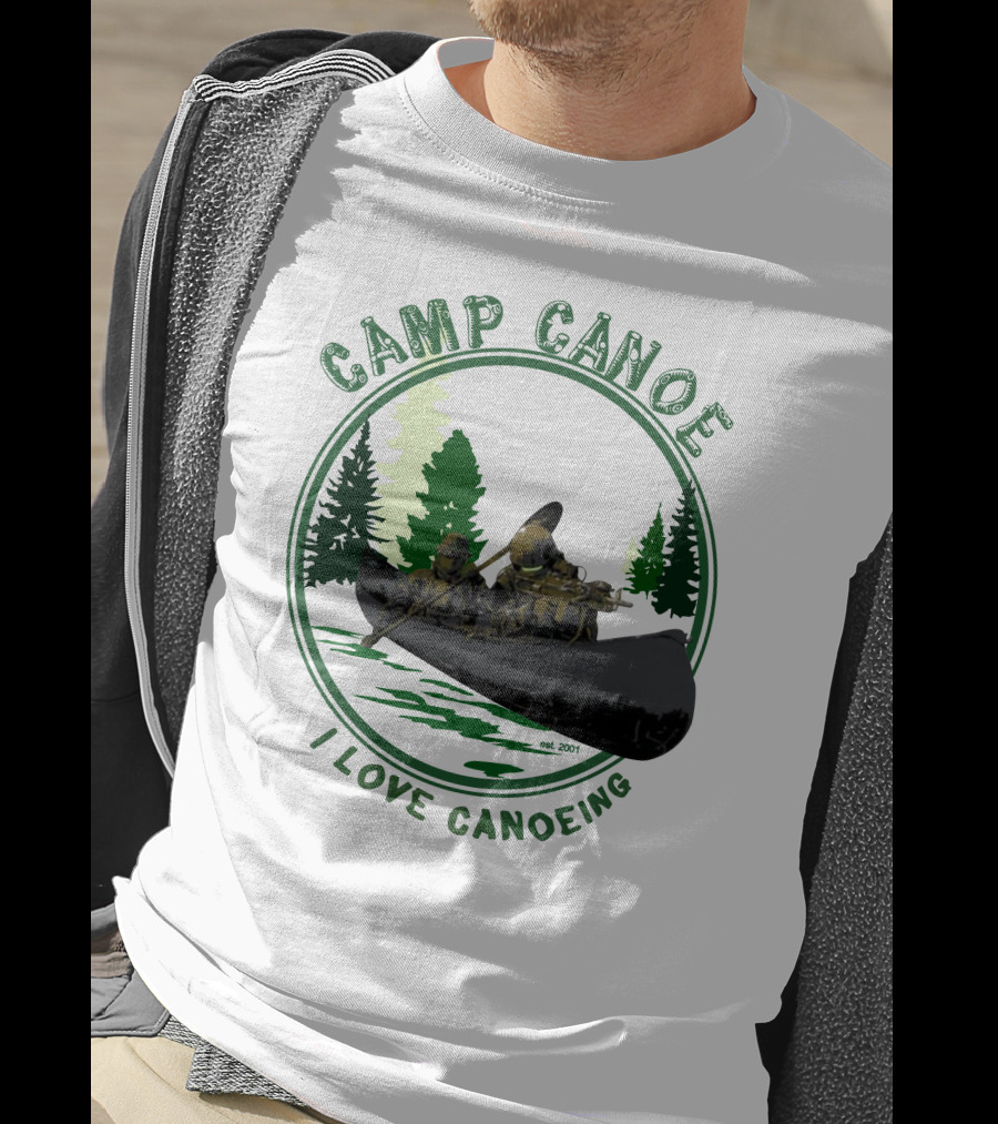 Camp Canoe I Love Canoeing Est. 2001 T-Shirt
