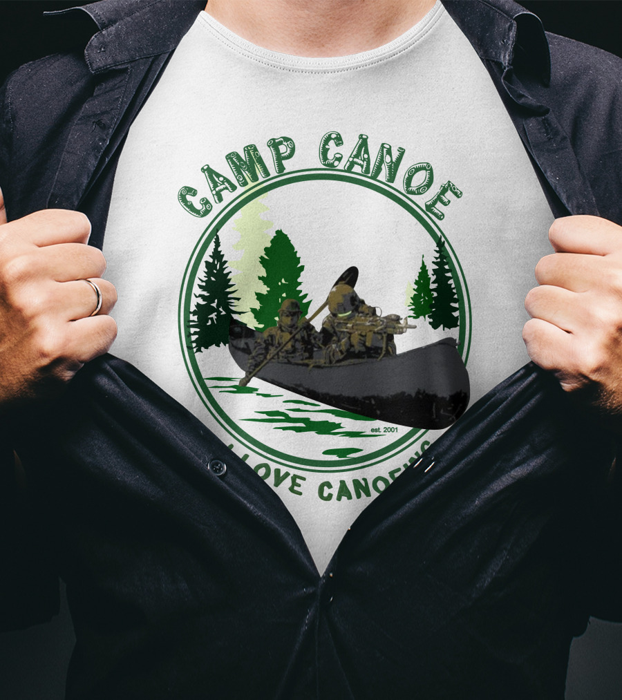 Camp Canoe I Love Canoeing Est. 2001 T-Shirt