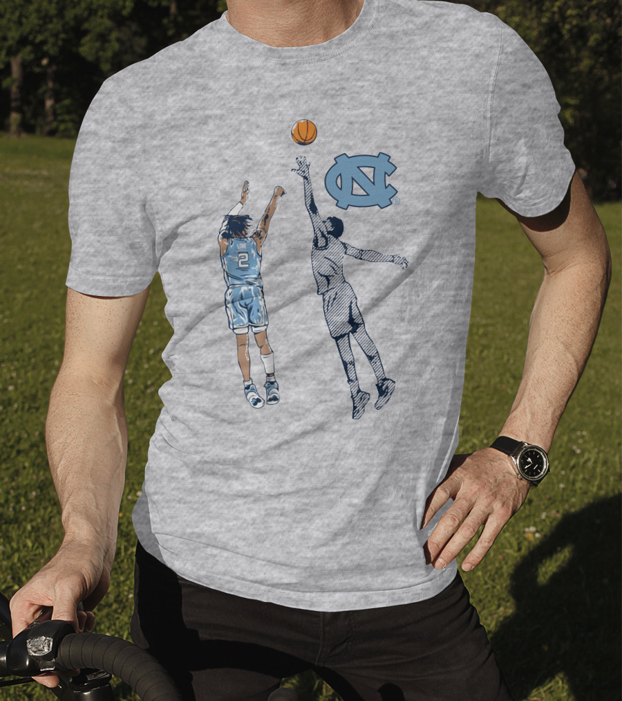 Caleb Love Nothing But Love UNC Basketball Jump Shot Iconic UNC T-Shirt