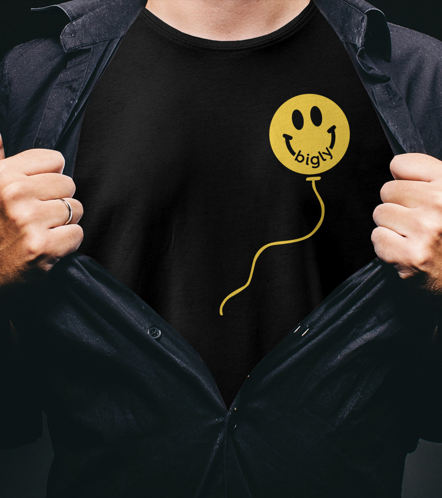 Bigly Smiley Face Balloon T-Shirt