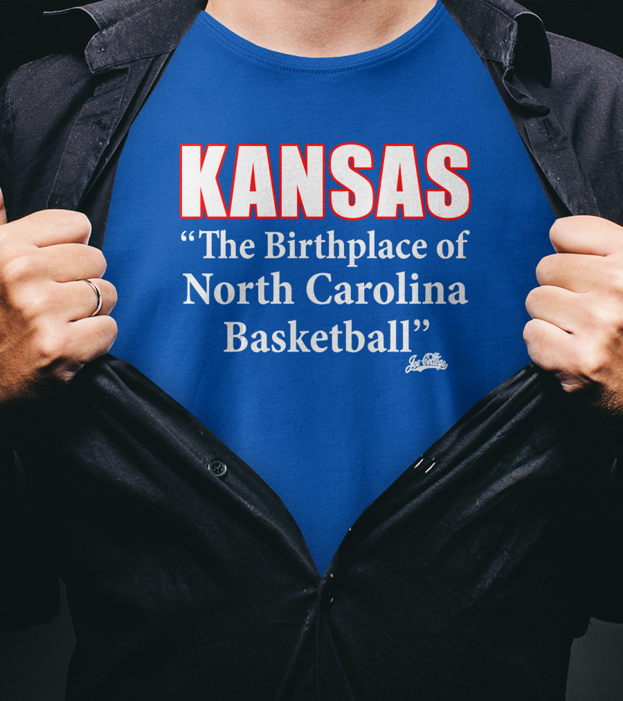 Kansas The Birthplace Of North Carolina Basketball T-Shirt