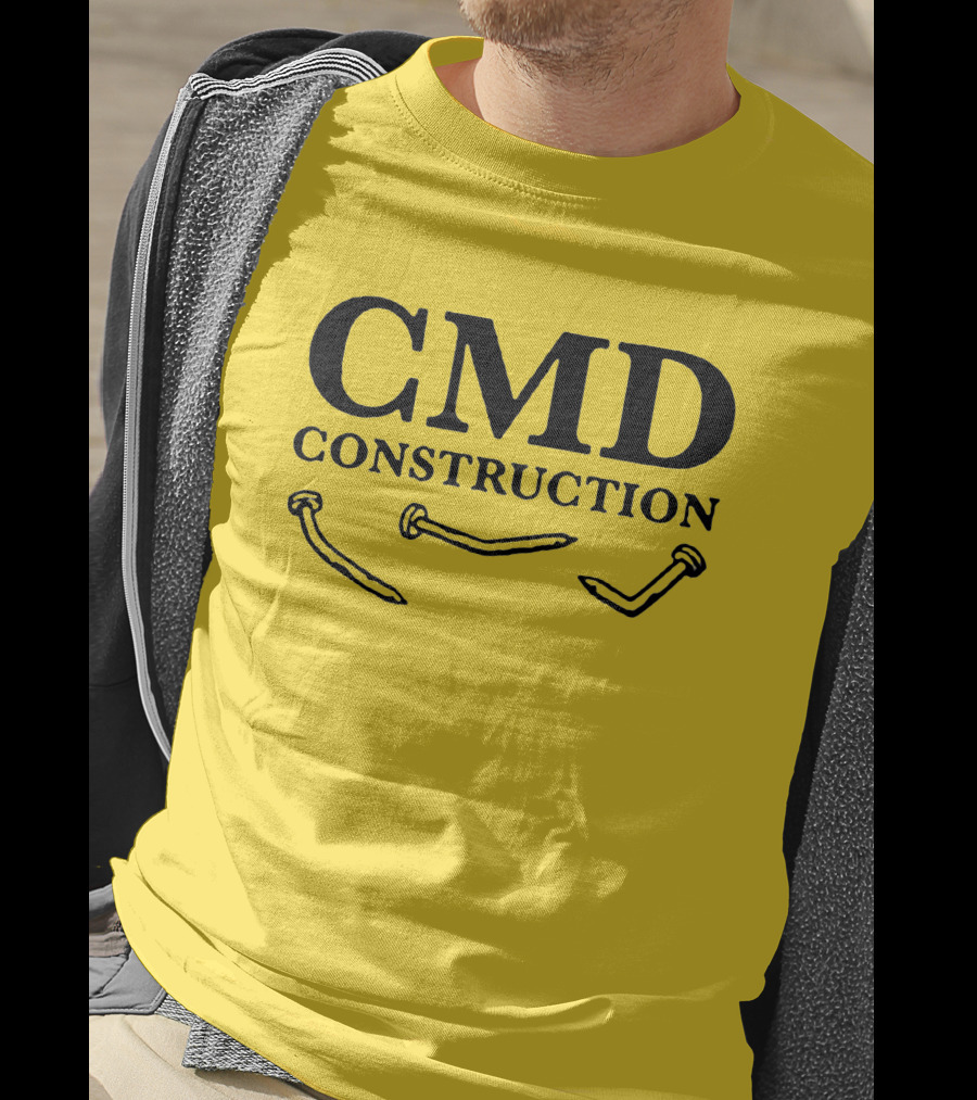 CMD Construction Nails Dude Dad Shop T-Shirt