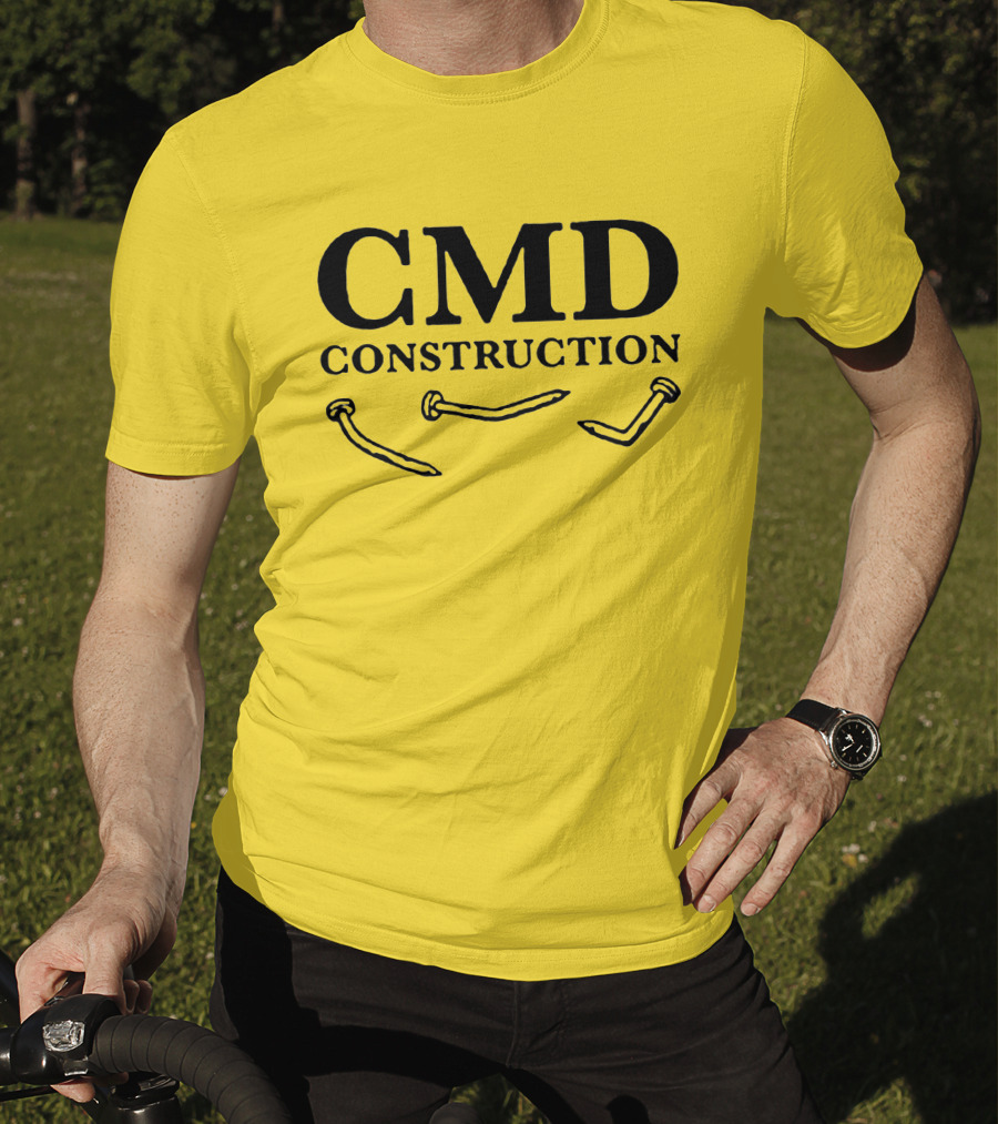 CMD Construction Nails Dude Dad Shop T-Shirt
