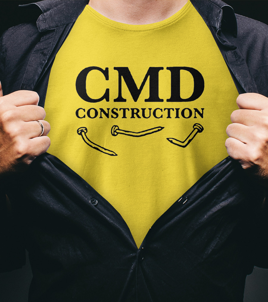 CMD Construction Nails Dude Dad Shop T-Shirt