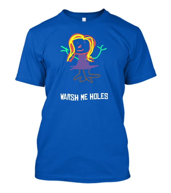 Deirdre Warsh Me Holes Colorful Stick Figure T-Shirt