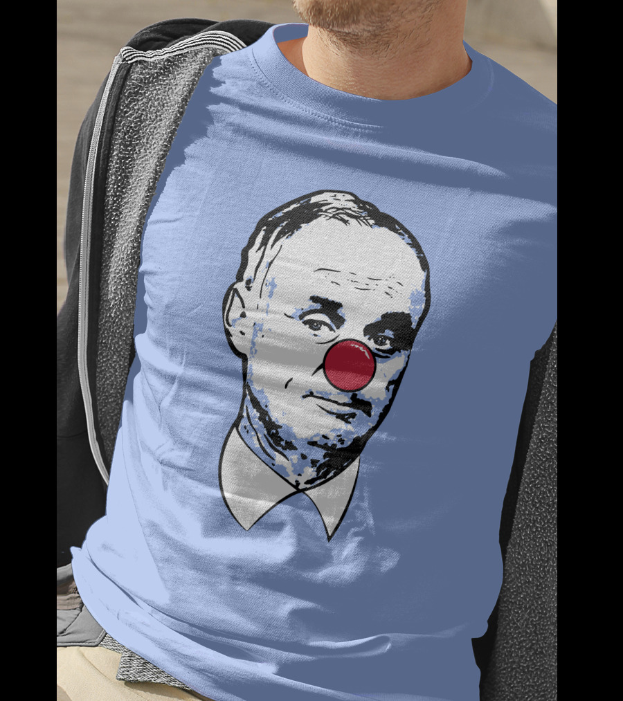 Clown Rob Manfred Blue Background Red Nose T-Shirt