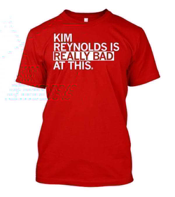 Kim Reynolds Is Really Bad At This T-Shirt