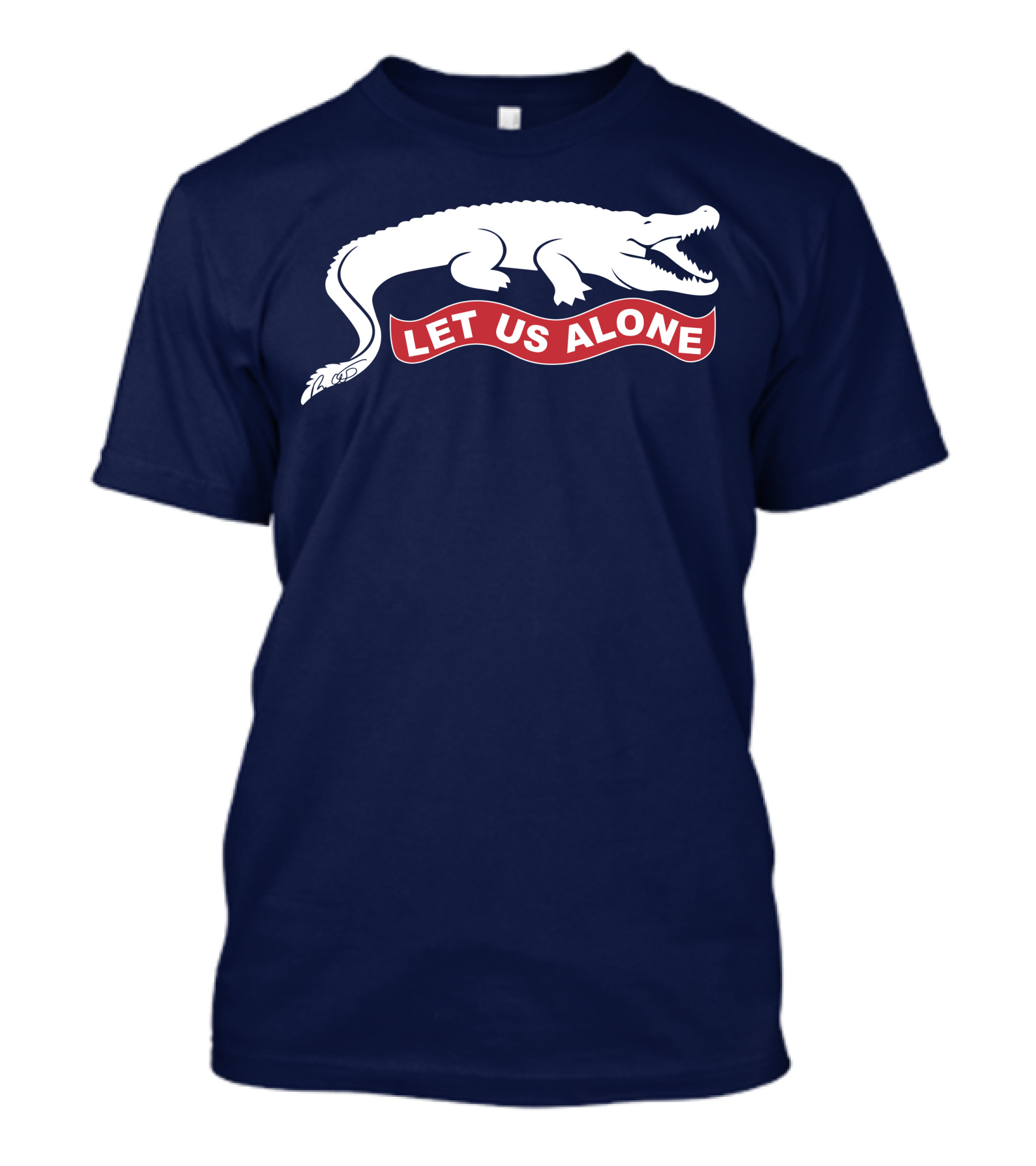 Gov Ron Desantis Gator Let Us Alone Alligator Emblem T-Shirt