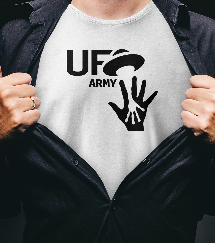 Ufo Army We Honking We Bonking Alien Hands T-Shirt