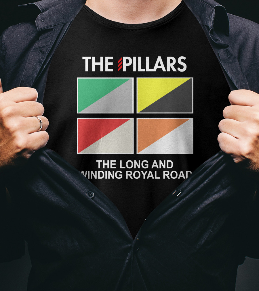 The Pillars The Long And Winding Royal Road Quadrant Colors T-Shirt