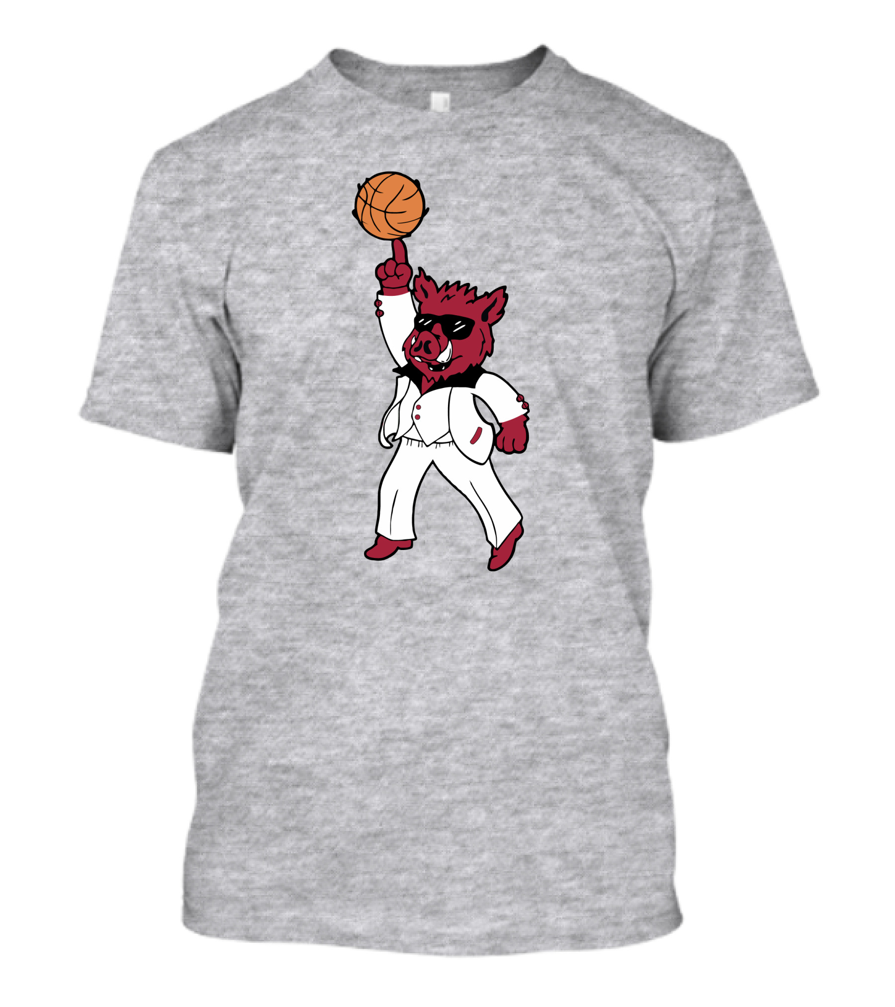 Arkansas The Ark Dancing Hog Disco Basketball T-Shirt