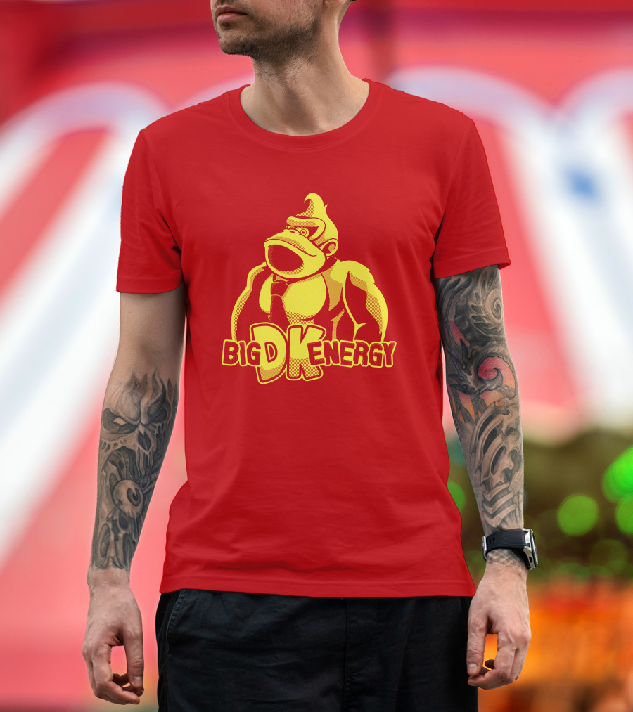 Punch Store Big DK Energy Gorilla Retro Gaming Inspired T-Shirt