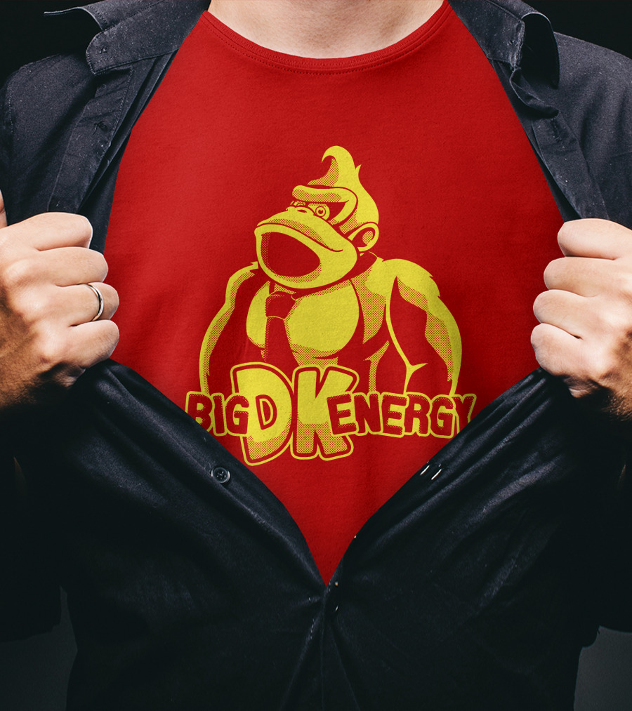 Punch Store Big DK Energy Gorilla Retro Gaming Inspired T-Shirt