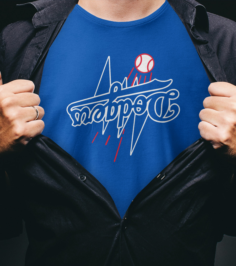 Dodgers Bolt Baseball T-Shirt