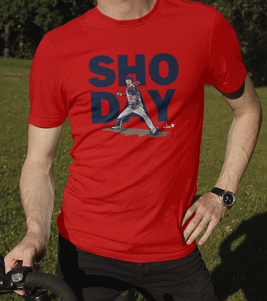 SHO DAY MLB Players Pitching Number 17 T-Shirt