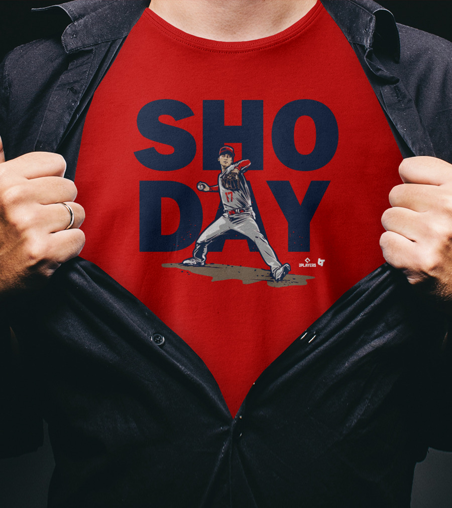 SHO DAY MLB Players Pitching Number 17 T-Shirt