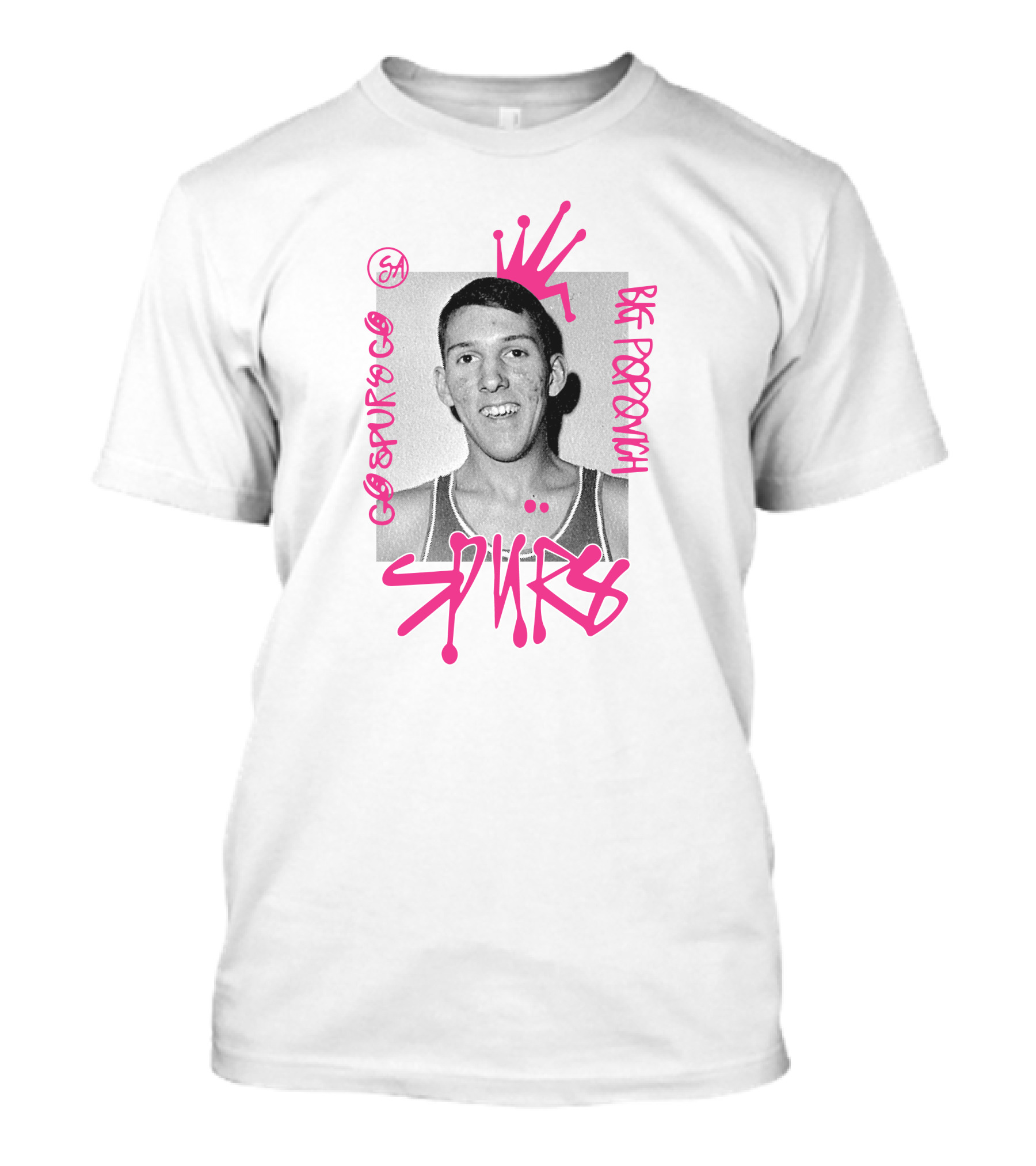 San Antonio Spurs Big Popovich Go Spurs Go SA T-Shirt