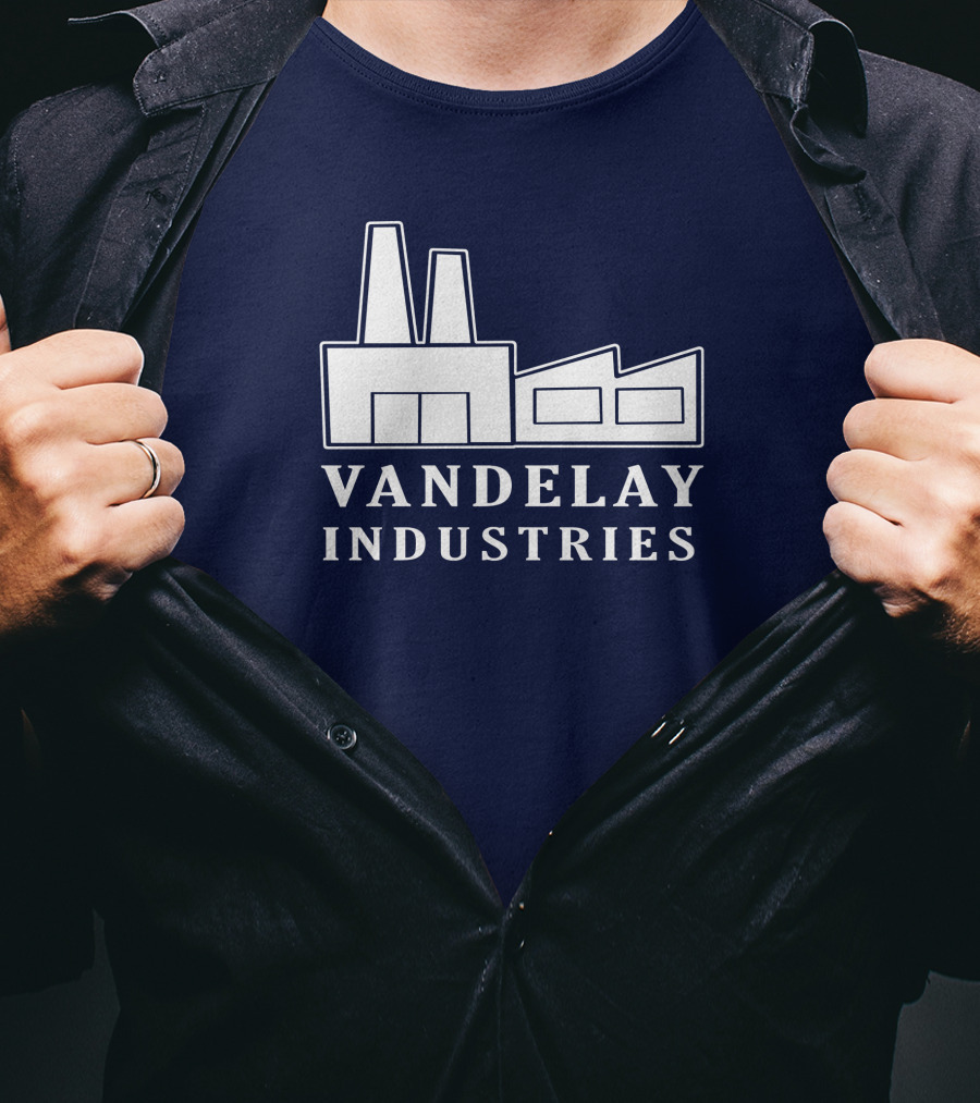 Seinfeldism Vandelay Industries Iconic Factory Logo Mashup The Vandelay T-Shirt