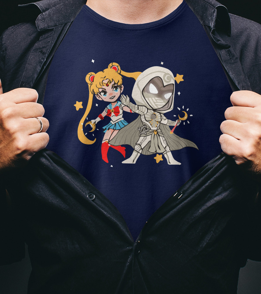 Gabi Sailor Moon Knight Yamineftis Crossover Fusion T-Shirt