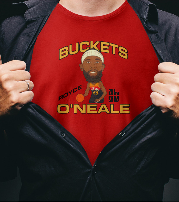 Jazzteam Royce O'Neale Buckets Utah Basketball T-Shirt