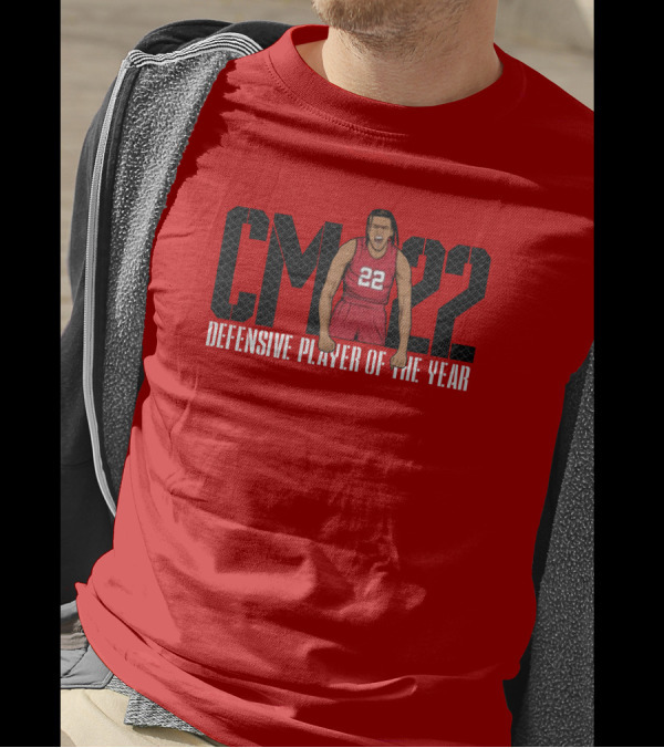 Caleb McConnell X The Players Trunk CM 22 Defensive Player Of The Year Red Basketball T-Shirt