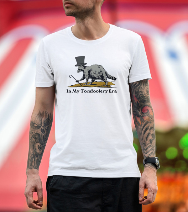 Shithead Steve Store Raccoon Top Hat Cane In My Tomfoolery Era T-Shirt