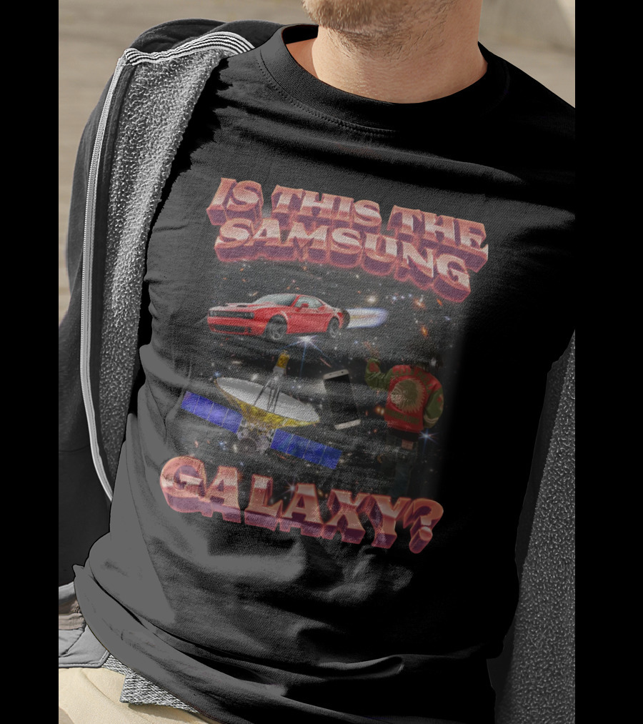 Is This The Samsung Galaxy Red Car Space Satellite Phone T-Shirt