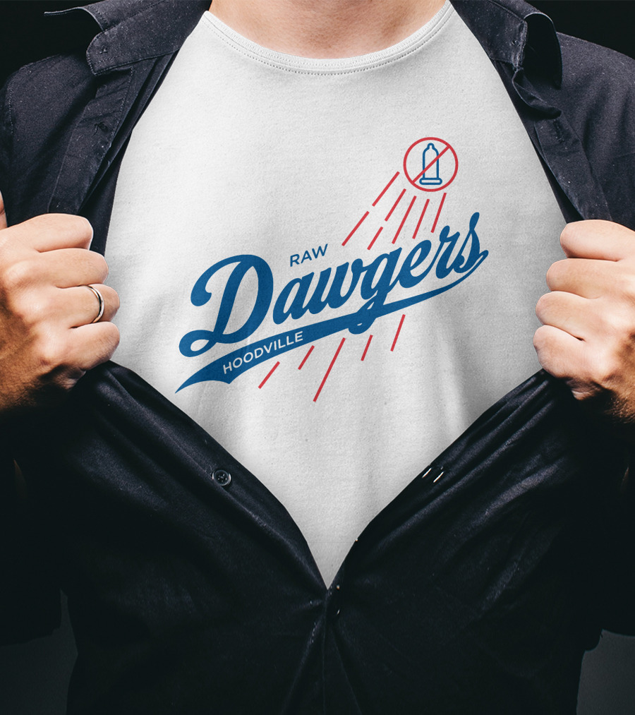 Raw Dawgers Hoodville No Bottles Sign T-Shirt