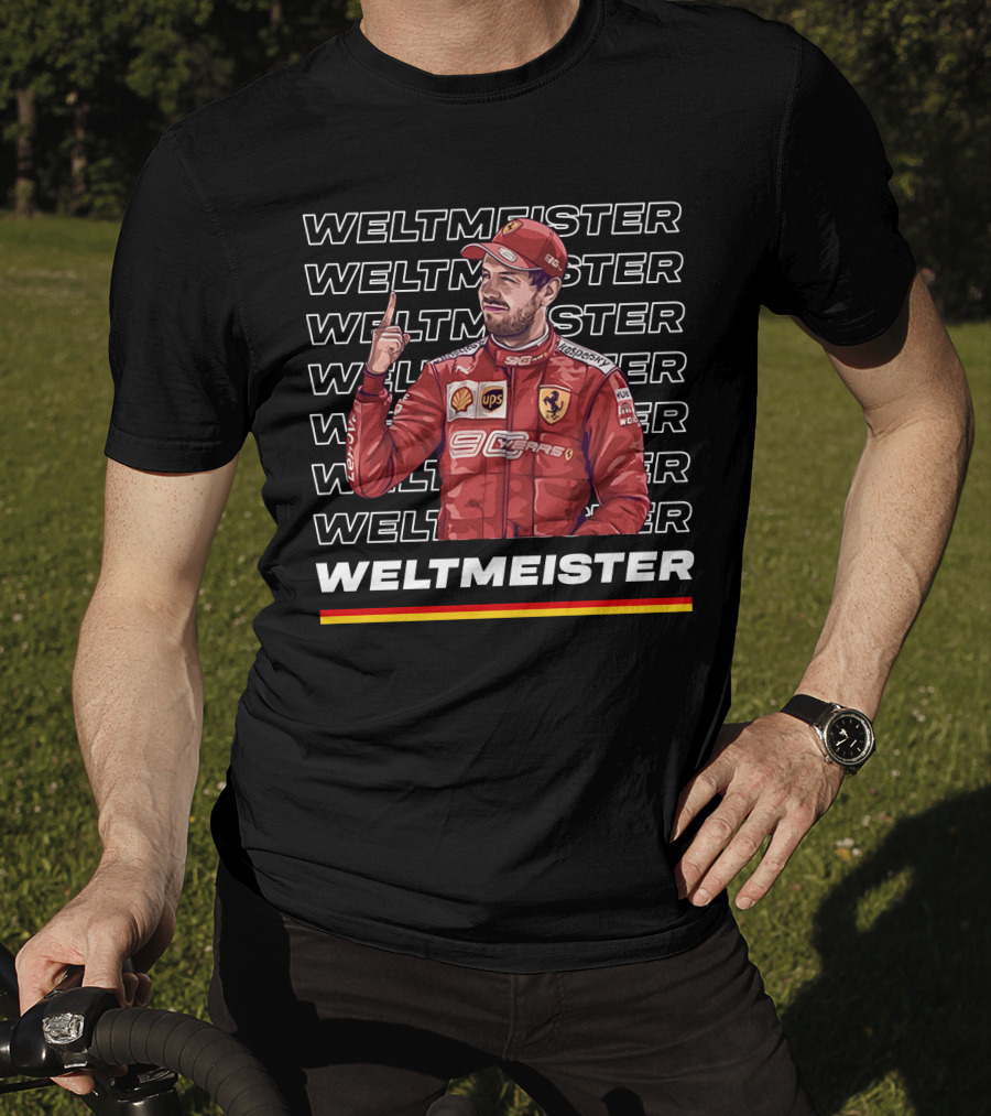 Weltmeister Ferrari Champion Danke Seb T-Shirt