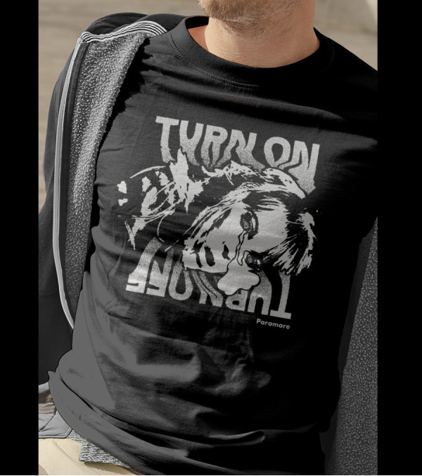 Paramore Turn On Turn Off Distressed Crying T-Shirt