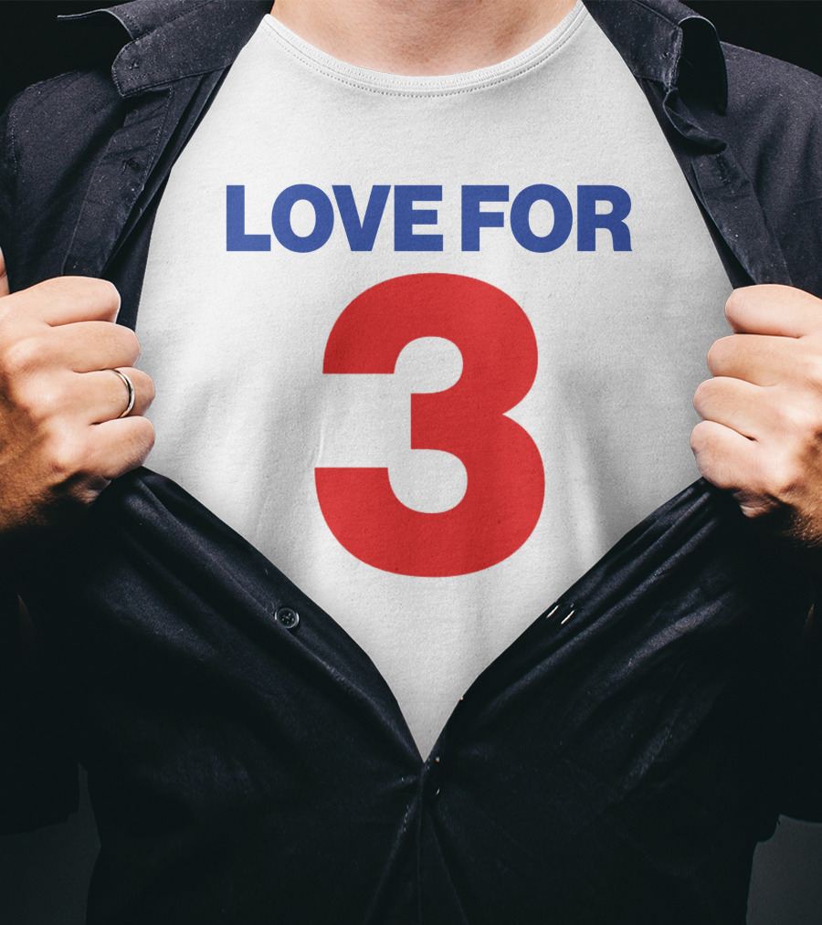 Sabres Love For 3 T-Shirt