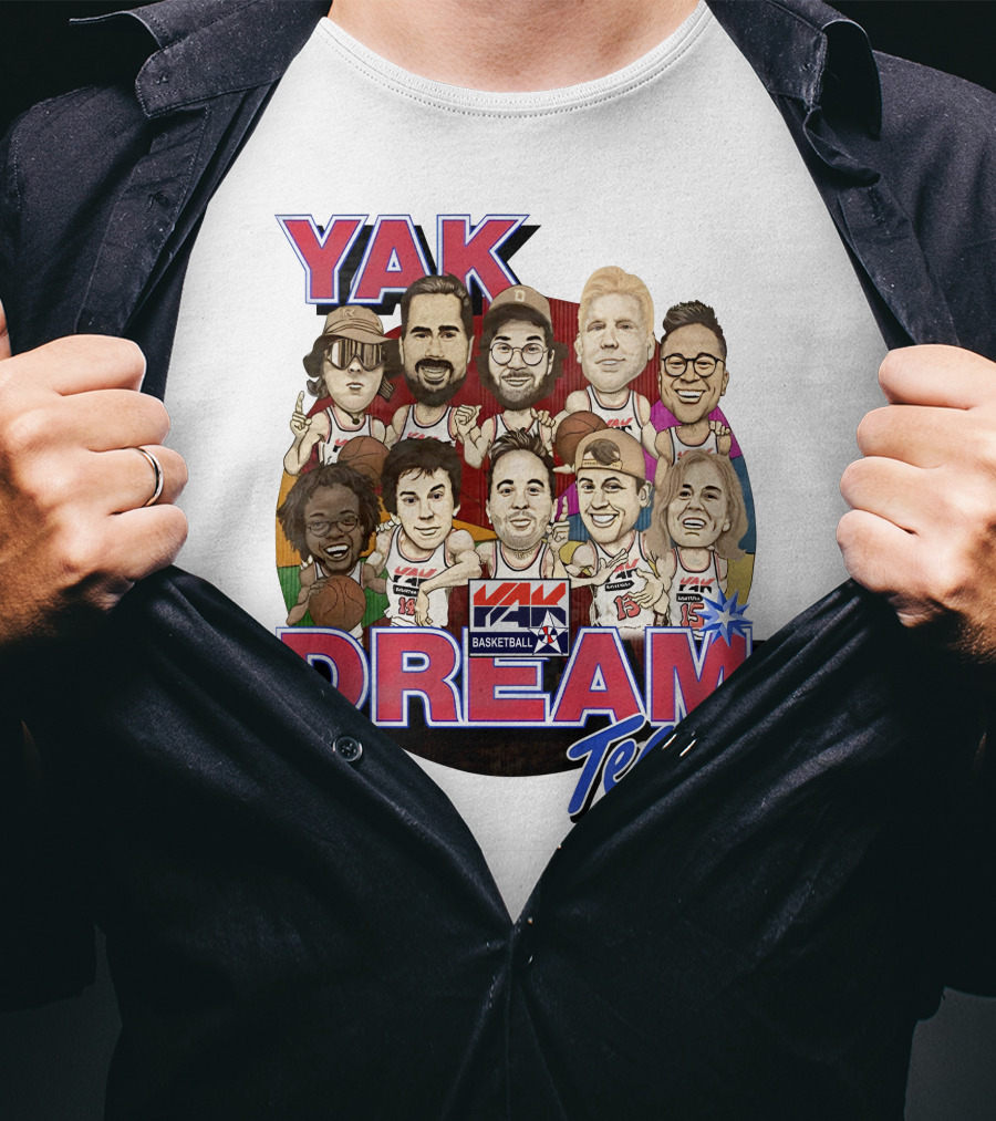 Yak Dream Team Basketball Van Fan T-Shirt