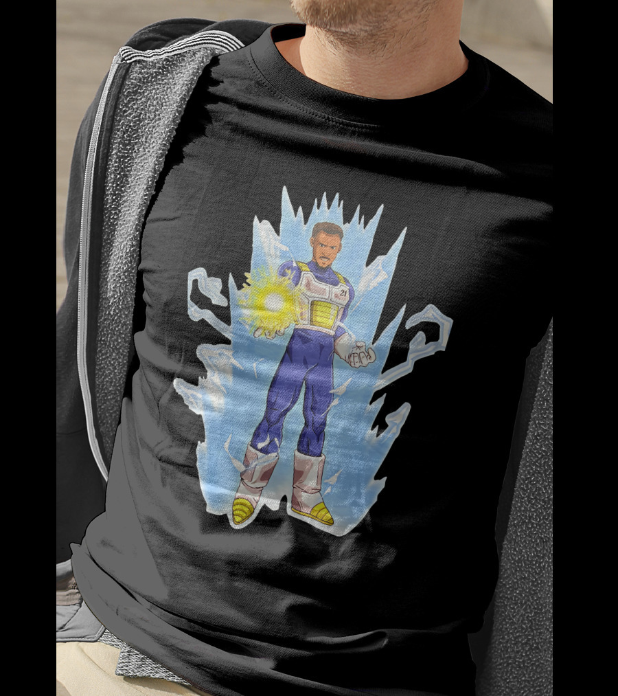 Daniel Gafford Dragon Ball Z Saiyan Warrior Energy Burst T-Shirt