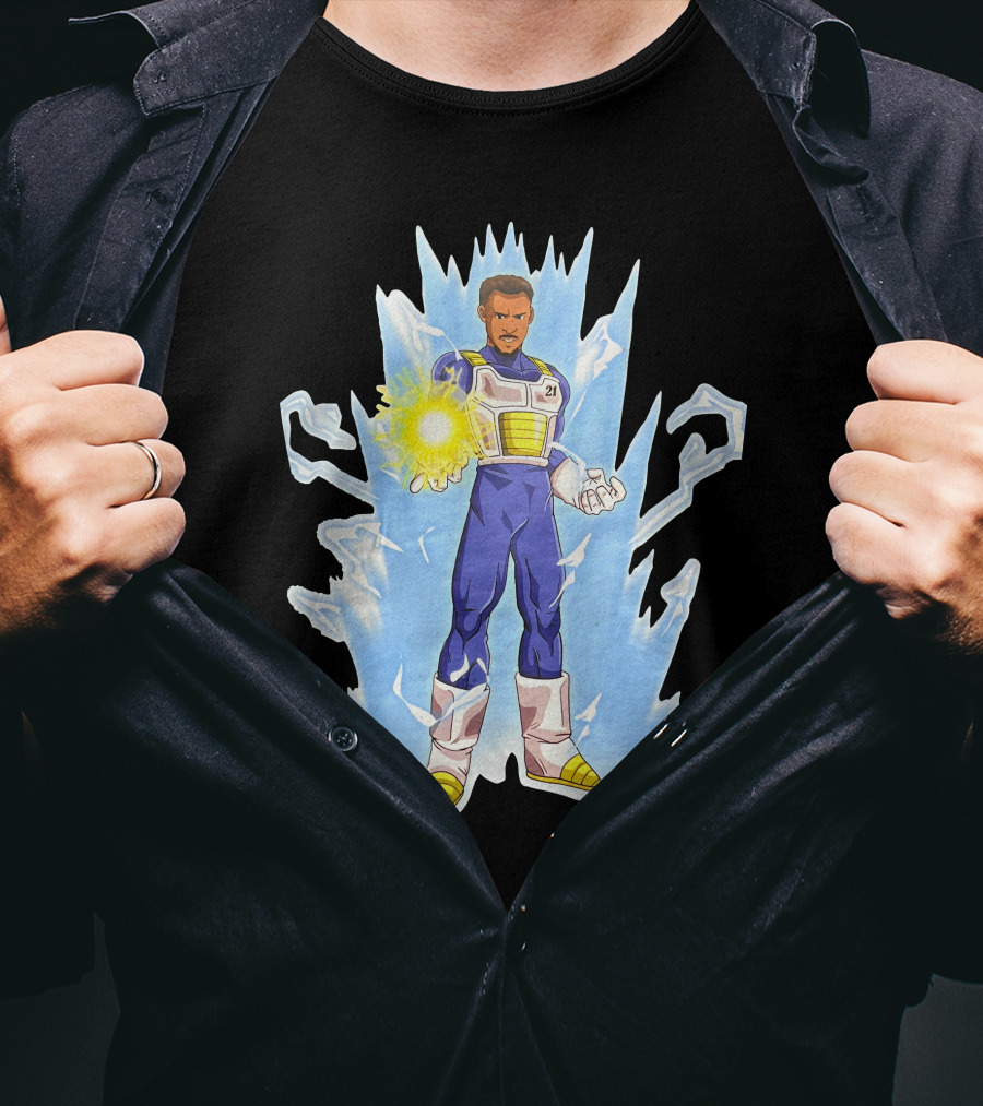 Daniel Gafford Dragon Ball Z Saiyan Warrior Energy Burst T-Shirt
