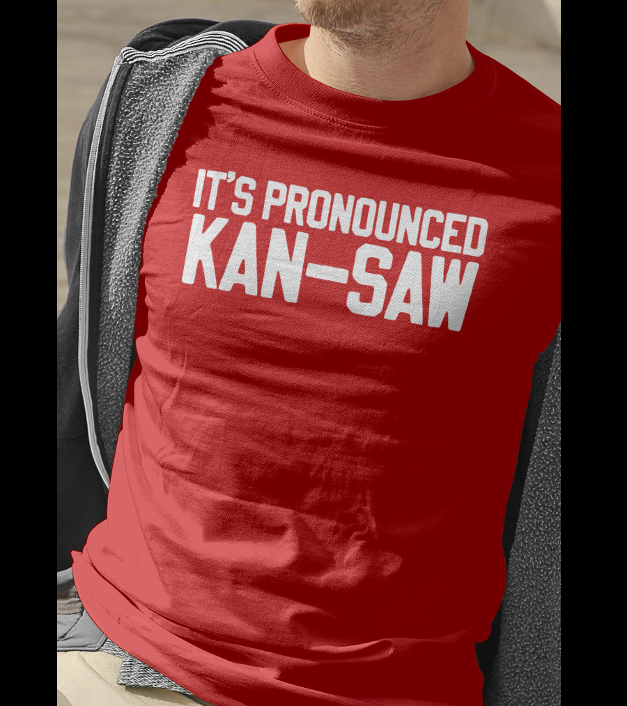 Hogs It's Pronounced Kan Saw Arkansas Razorbacks T-Shirt