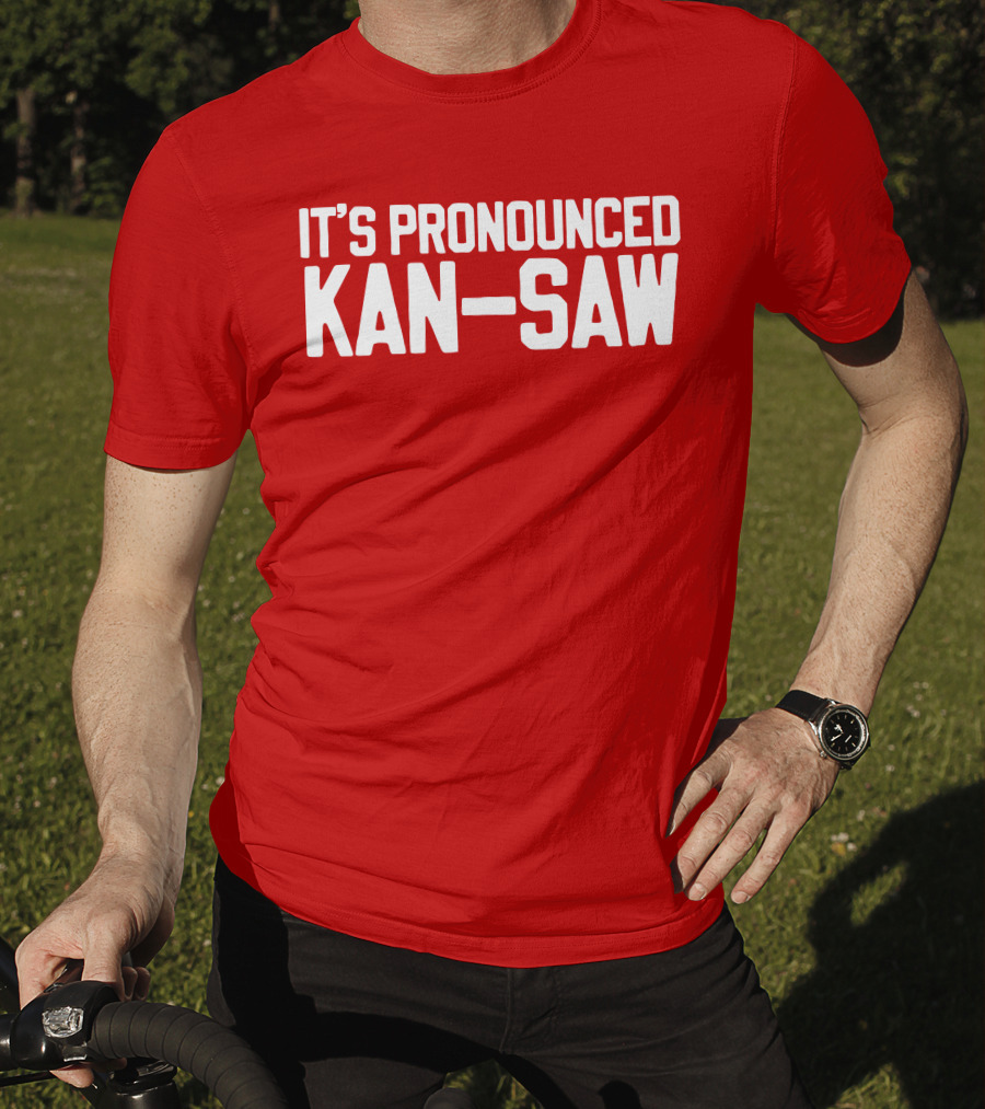 Hogs It's Pronounced Kan Saw Arkansas Razorbacks T-Shirt