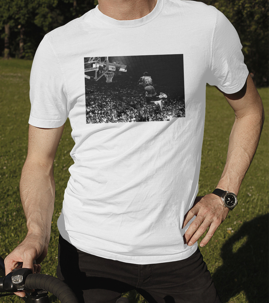Jordan X Union Slam Dunk Iconic Basketball Moment T-Shirt