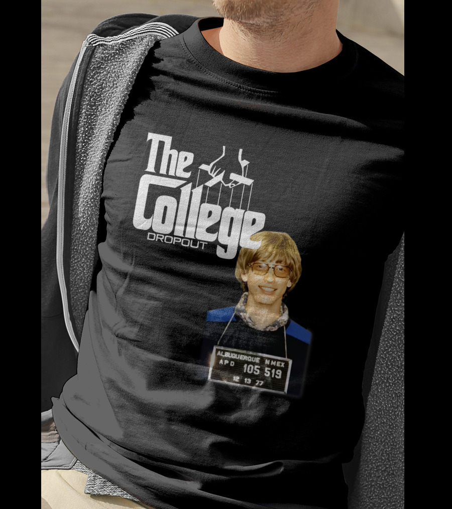 The College Dropout Godfather Bill Gates Mugshot Albuquerque NM 1977 T-Shirt