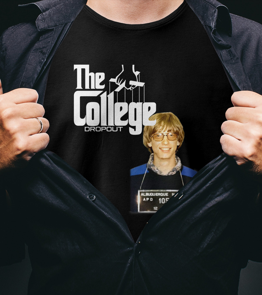 The College Dropout Godfather Bill Gates Mugshot Albuquerque NM 1977 T-Shirt