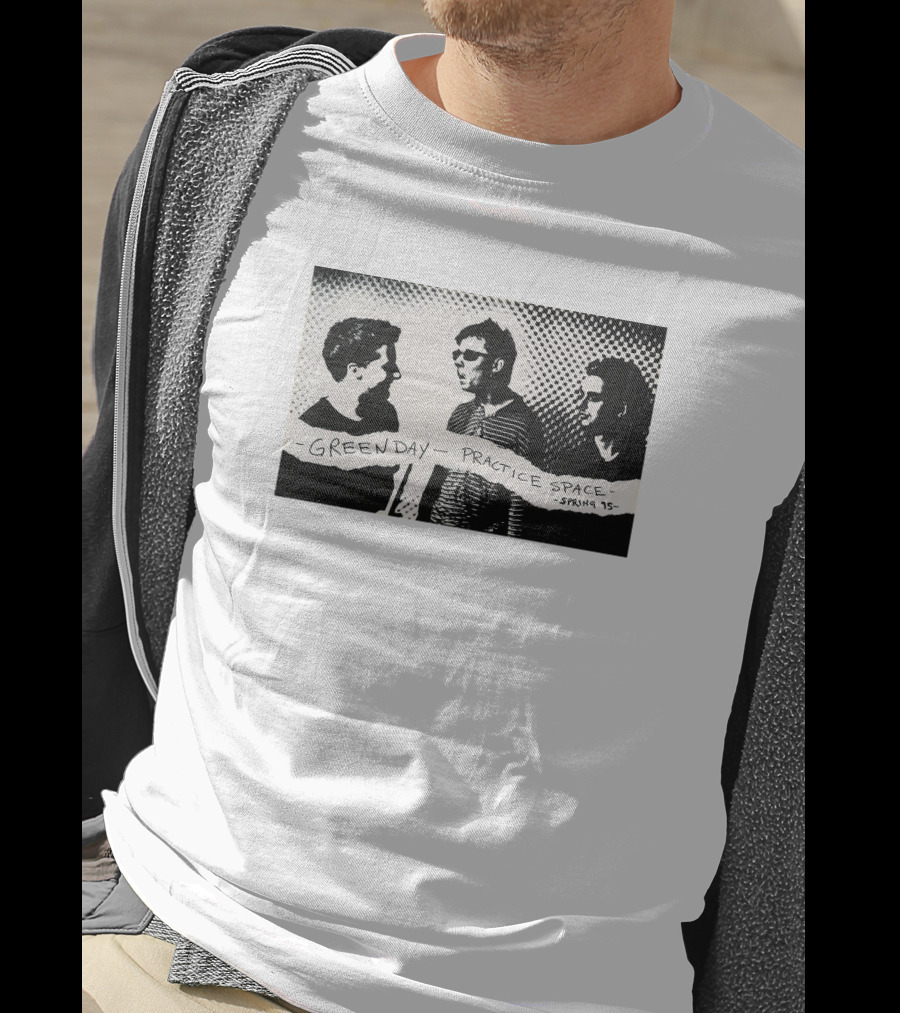 Green Day Practice Space Oakland Spring '95 Livsvinyl T-Shirt