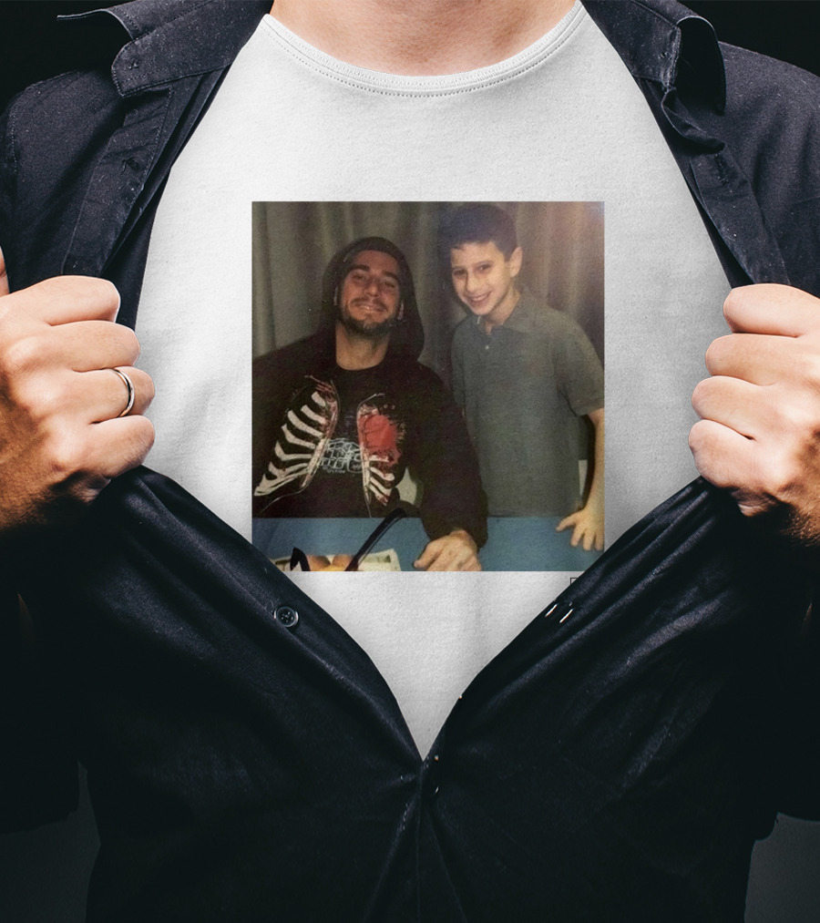 AEW Wrestling Photo Young MJF With CM Punk Retro Moment T-Shirt