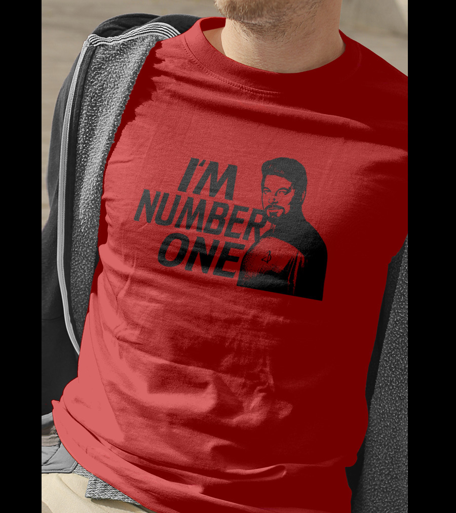 Star Trek I'm Number One Jonathan Frakes Red Crewneck T-Shirt