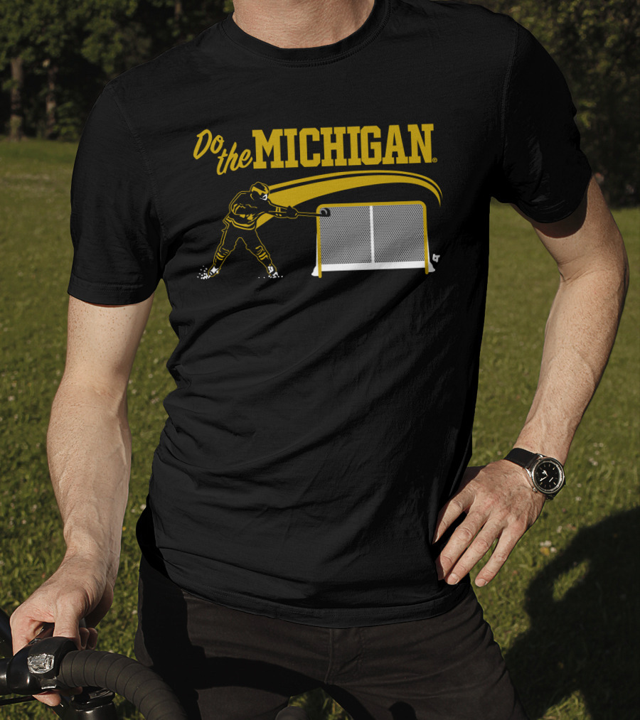 Do The Michigan Hockey Player Scoring Goal T-Shirt