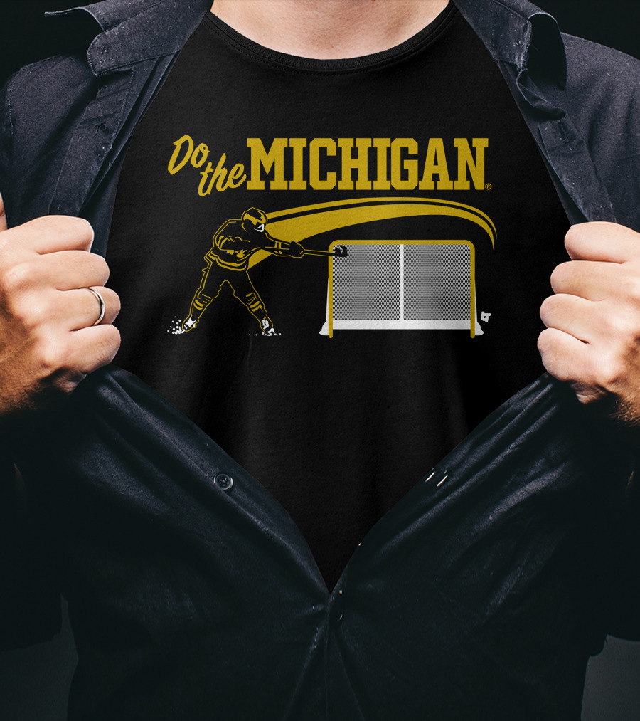 Do The Michigan Hockey Player Scoring Goal T-Shirt