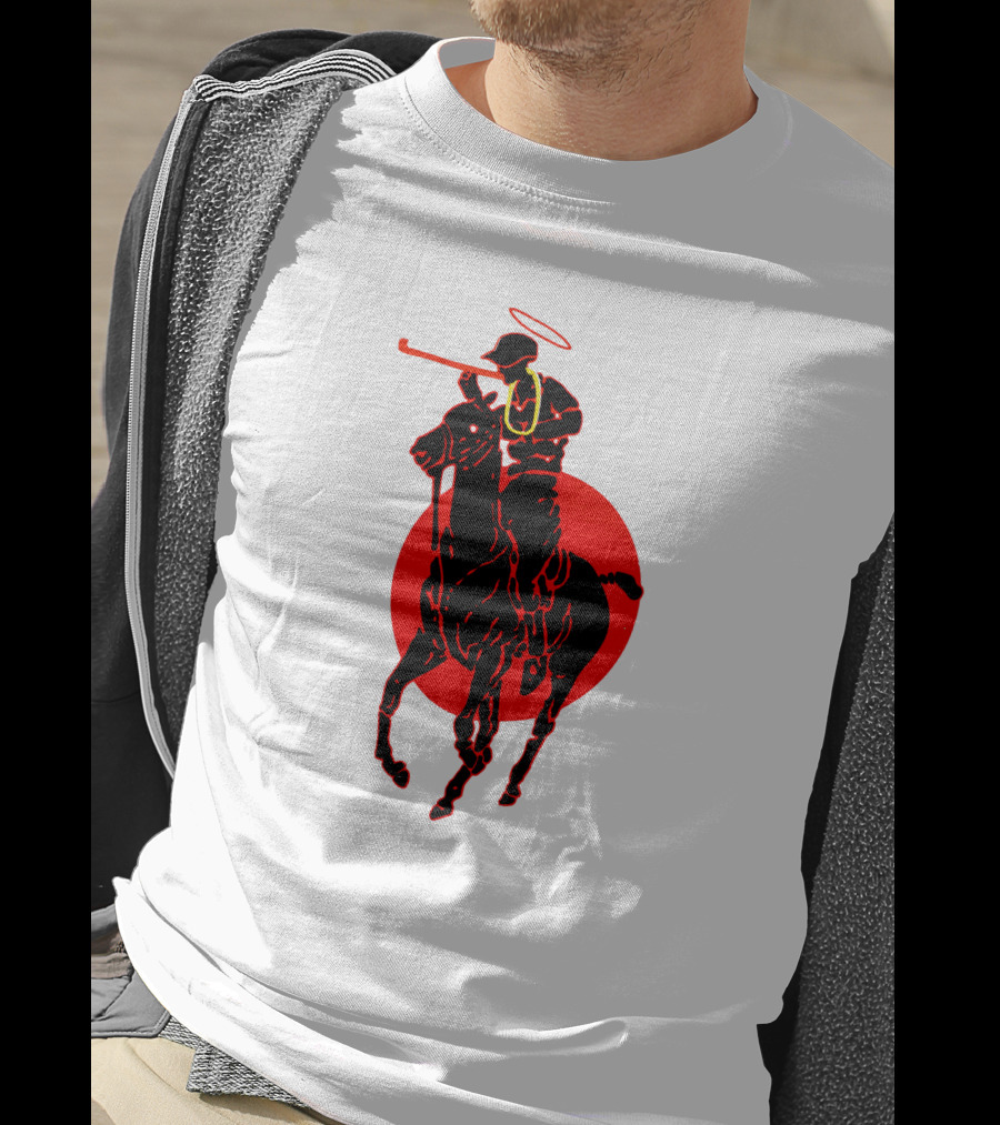 Soto Asa Merch Polo Player Halo Red Circle T-Shirt