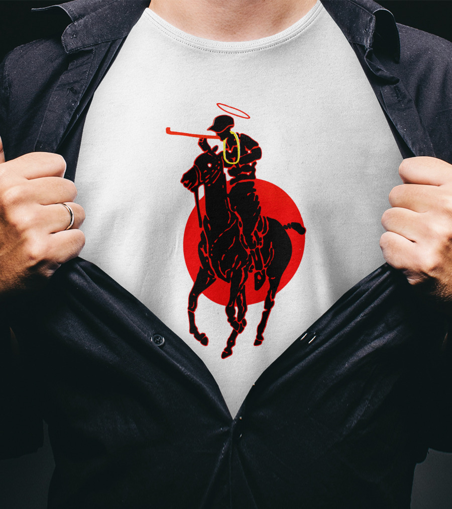 Soto Asa Merch Polo Player Halo Red Circle T-Shirt