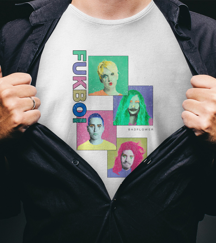 Badflower Fukboi Colorful Portraits T-Shirt