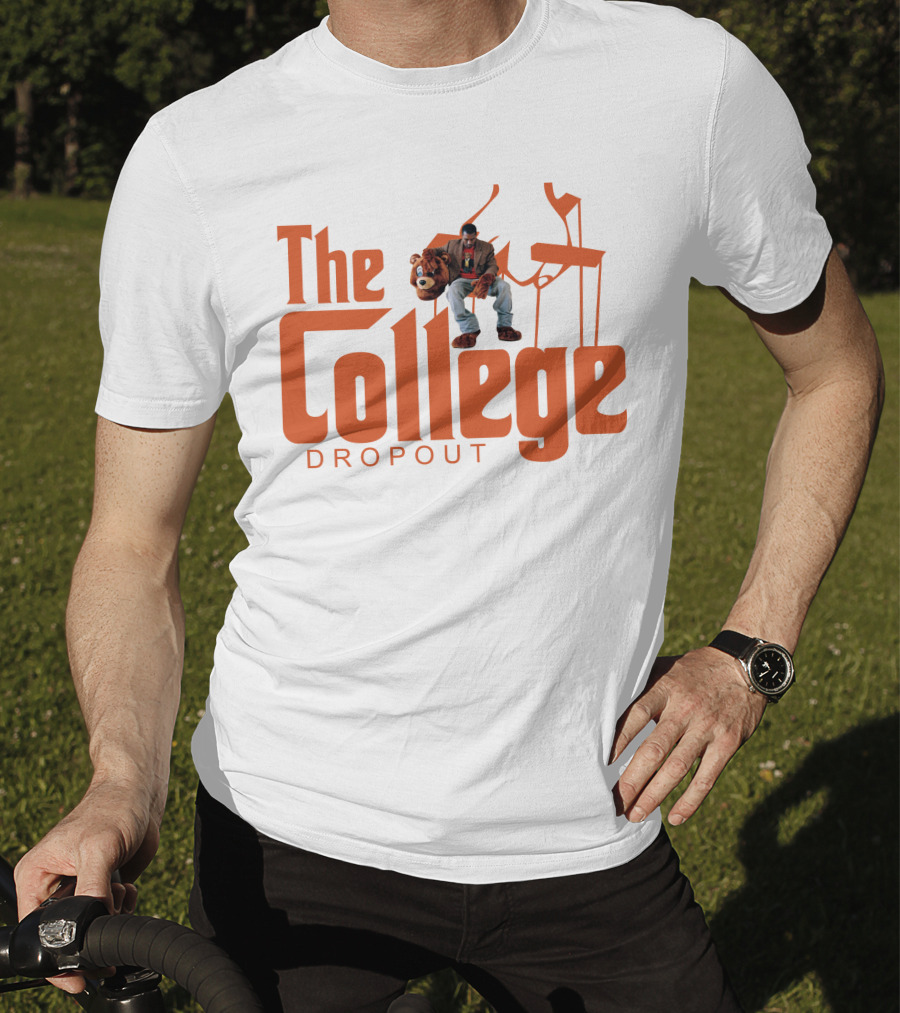 The College Dropout Godfather Parody Art Featuring Iconic Bear Puppet Strings T-Shirt